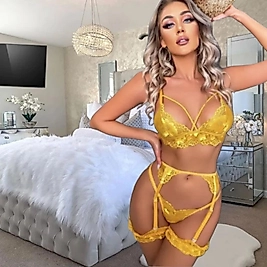 Fantazi Sarı Jartiyer